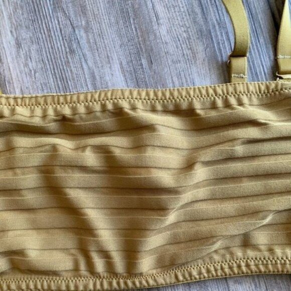 Madewell Gold Mustard Bandeau Removeable Straps - Picture 7 of 8
